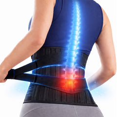 Lumbar Support Belt For Back Lumbo Sacral Belt Contoured LS Belt Support with Double Lock for Women and Men JSB BS55