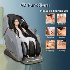 JSB MZ31 Premium 4D+ Massage Chair For Full Body - AI Body Scan - Robot Massage Hand