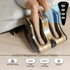Calf Massager Machine for Elderly Foot Pain Relief, Varicose Veins, Diabetic Foot Electric Leg Massager Improving Blood Circulation with Roller, Kneading, Vibration and Heat JSB HF04 Pro