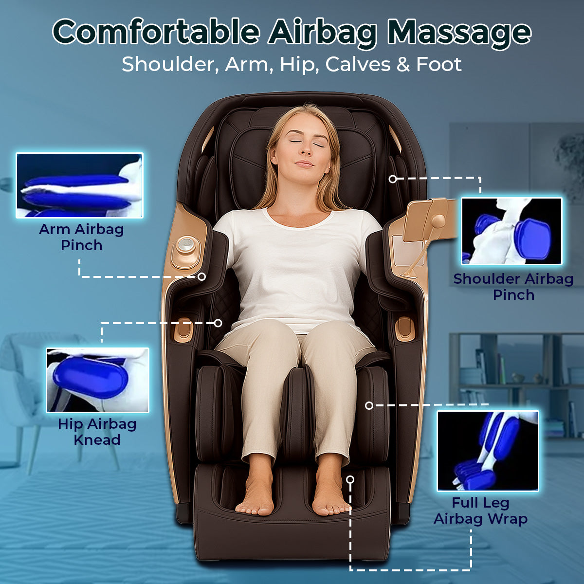 Airbag Massage Zero Gravity Massage Chair Machine for Home Full Body JSB MZ08
