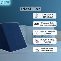 Bed Wedge Pillow Back Cushion Support for Acid Reflux GERD Pregnancy