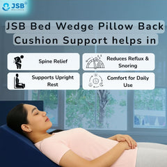Bed Wedge Pillow Back Cushion Support for Back Pain Relief