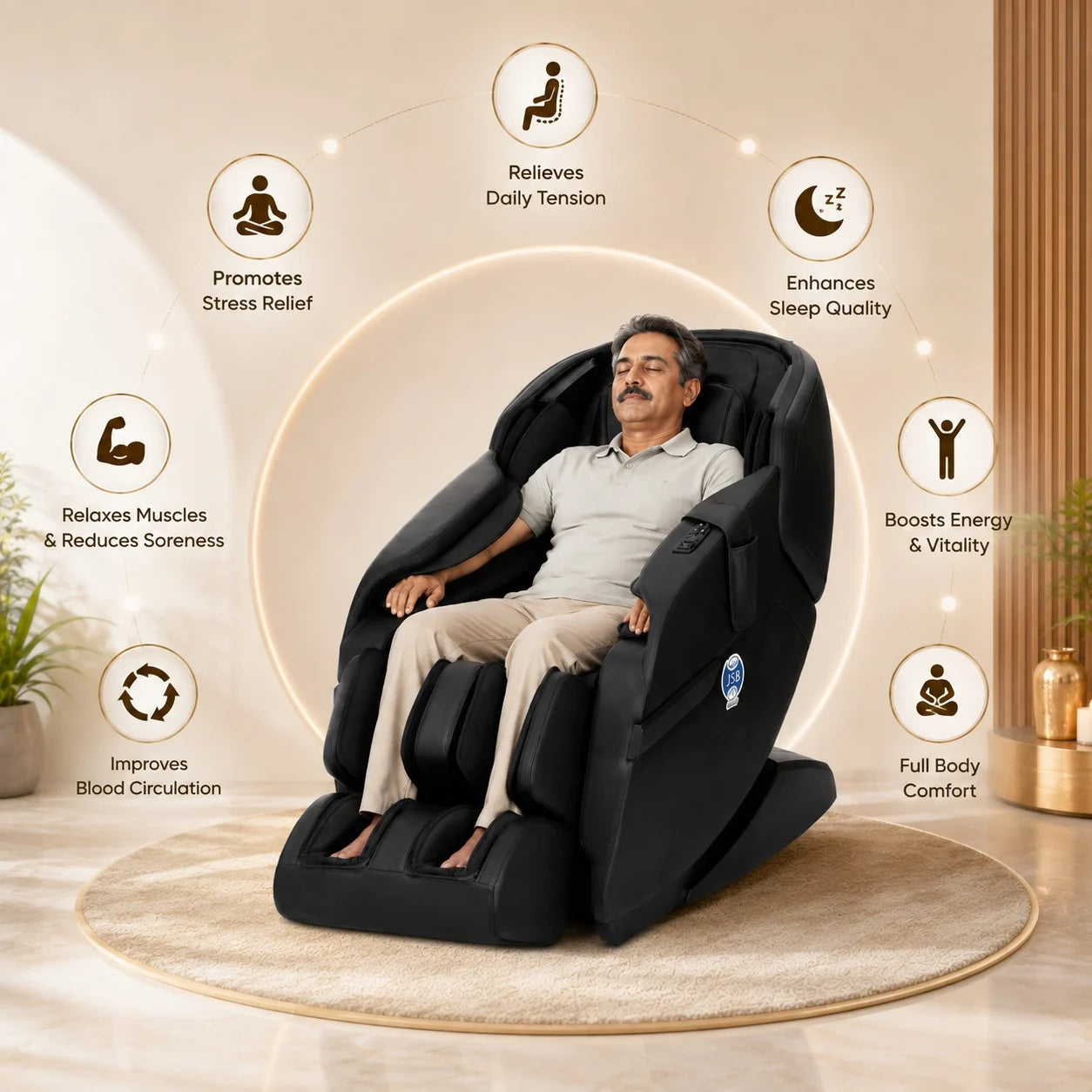 Benefits of Massage Chair Machine for Home Full Body JSB MZ08