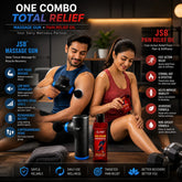 Body Pain Relief Products Combo Massage Gun and Pain Relief Oil