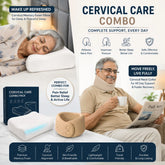 Cervical Pain Relief Products Combo Cervical Pillow with Cervical Collar