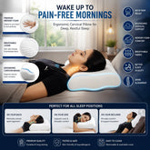 Cervical Spondylosis Pillow for Neck and Shoulder Pain Orthopedic Memory Foam Cervical Spondylitis Relief B Shaped JSB BS52