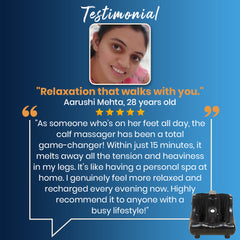 Customer Testimonial Review of Calf Massager Machine JSB HF04 Pro