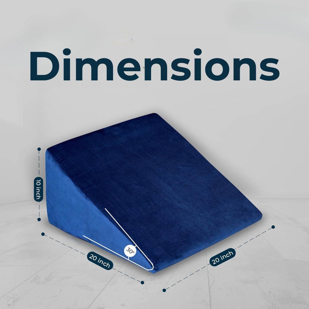 Dimensions of Bed Wedge Pillow Back Cushion Support JSB BS34