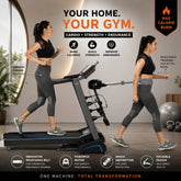 Electric Treadmill with Slimming Belt Motorized Fitness Treadmill JSB HF39