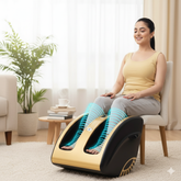 Foot and Leg Massager Machine with Vibration, Kneading, Heat & Roller for Feet Calf JSB HF72