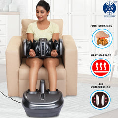 Shiatsu Leg Massager Detachable with Airbag Massage, Foot Roller, Heating, Thigh & Knee Massage JSB HF160