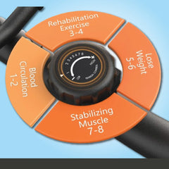 Exercise Cycle with Twister and Backrest Support for Home Gym with Adjustable Speeds