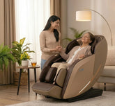 JSB MZ29 Massage Chair Zero Gravity 4D With 16 Auto Massage Programs, Bluetooth & Relaxing Heat - Heavy Duty (Golden-Brown)