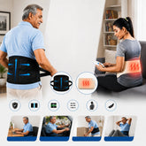 Lumbar Heating Pad JSB H10 with Lumbar Support Belt combo JSB BS55