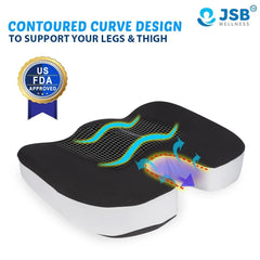 Spine Support Pillow Combo : Coccyx Pillow & Back Rest