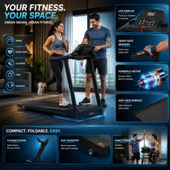 Motorized Fitness Treadmill for Weight Loss