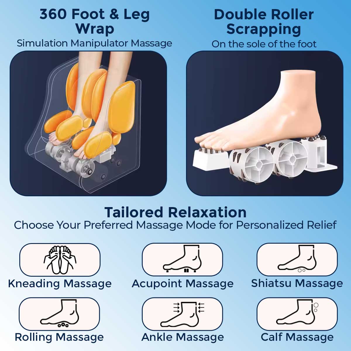 Shiatsu Foot and Leg Massager JSB HF72