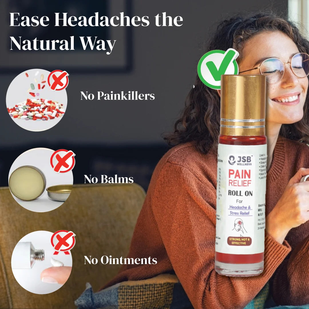 Stress Pain Relief Oil Roll On 100% Natural