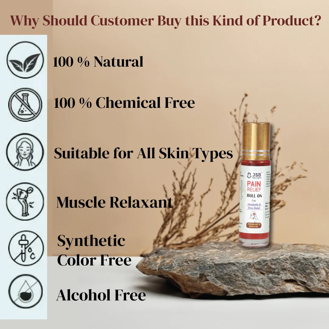 Stress Pain Relief Oil Roll On Benefits of Buying this Product
