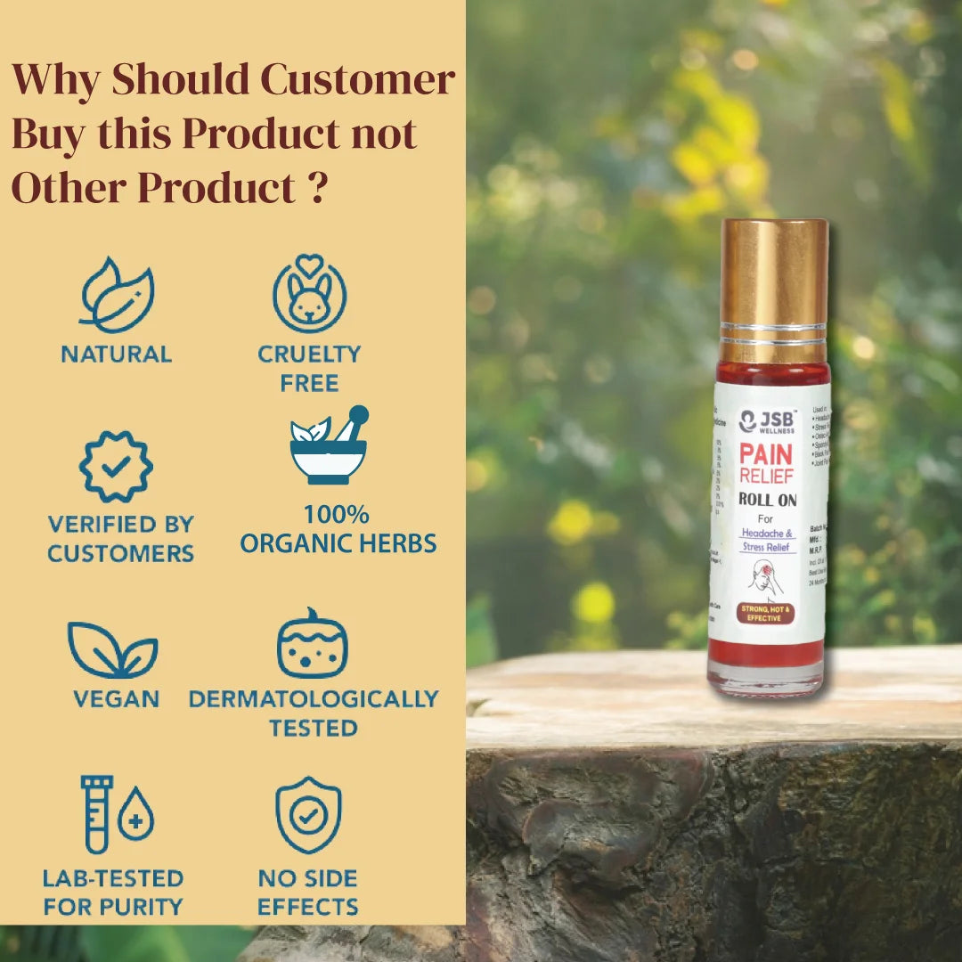 Stress Pain Relief Oil Roll On Features
