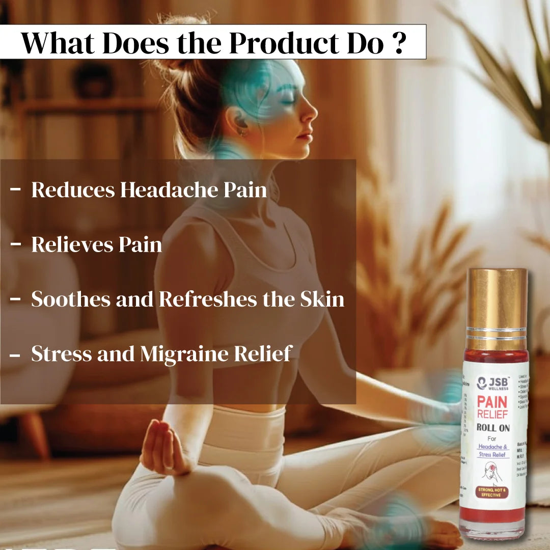 Stress Pain Relief Oil Roll On For Headache Pain