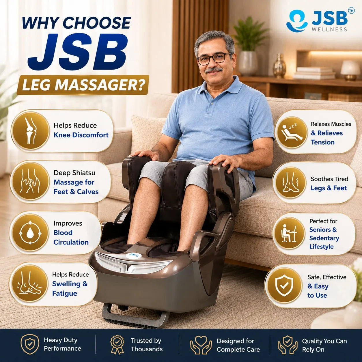 Why Choose Massager for Leg for Elderly JSB HF60