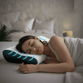 Cervical Pillow For Neck Pain Contoured with Memory Foam for Cervical Support & Neck Pain Relief While Sleeping (Grey-Black) JSB BS07