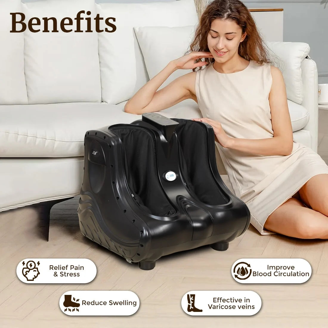 Benefits of calf massager machine for elderly foot pain relief