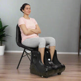 calf massager machine for elderly foot pain relief, varicose veins, diabetic foot electric leg massager improving blood circulation with roller, kneading, vibration