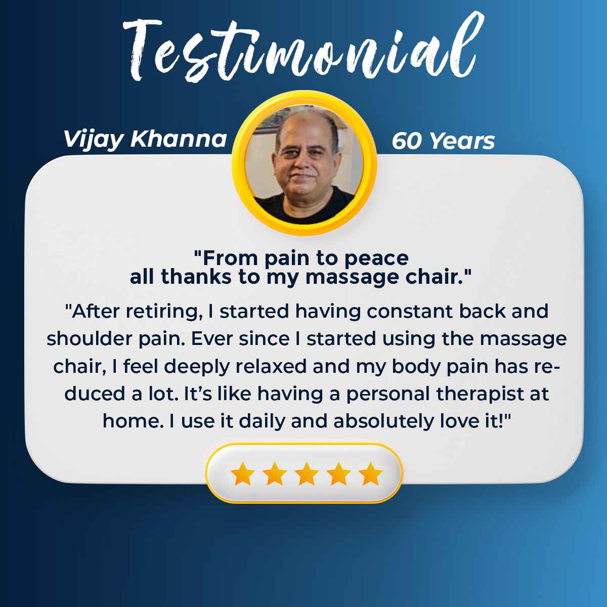 Testimonial by vijay khanna