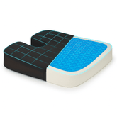 Gel Tailbone Cushion Seat Coccyx Cushion Support for Overweight People Upto 180 kg - JSB BS20 (Black)