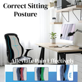 Backrest for Car Seat Back Rest Cushion for Chair Sitting Driving Support Work from Home with Memory Foam for Lumbar Pain Relief JSB BS22