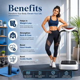 Crazy Fit Massager Full Body Vibration Machine Workout for Home & Gym - 99 Speed Levels - Suitable for All Ages - for Weight Loss & Calorie Burning JSB HF14