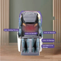 3D Massage Chair For Full Body At Home - Zero Gravity Space Saving - SL Track - JSB MZ20 - Grey