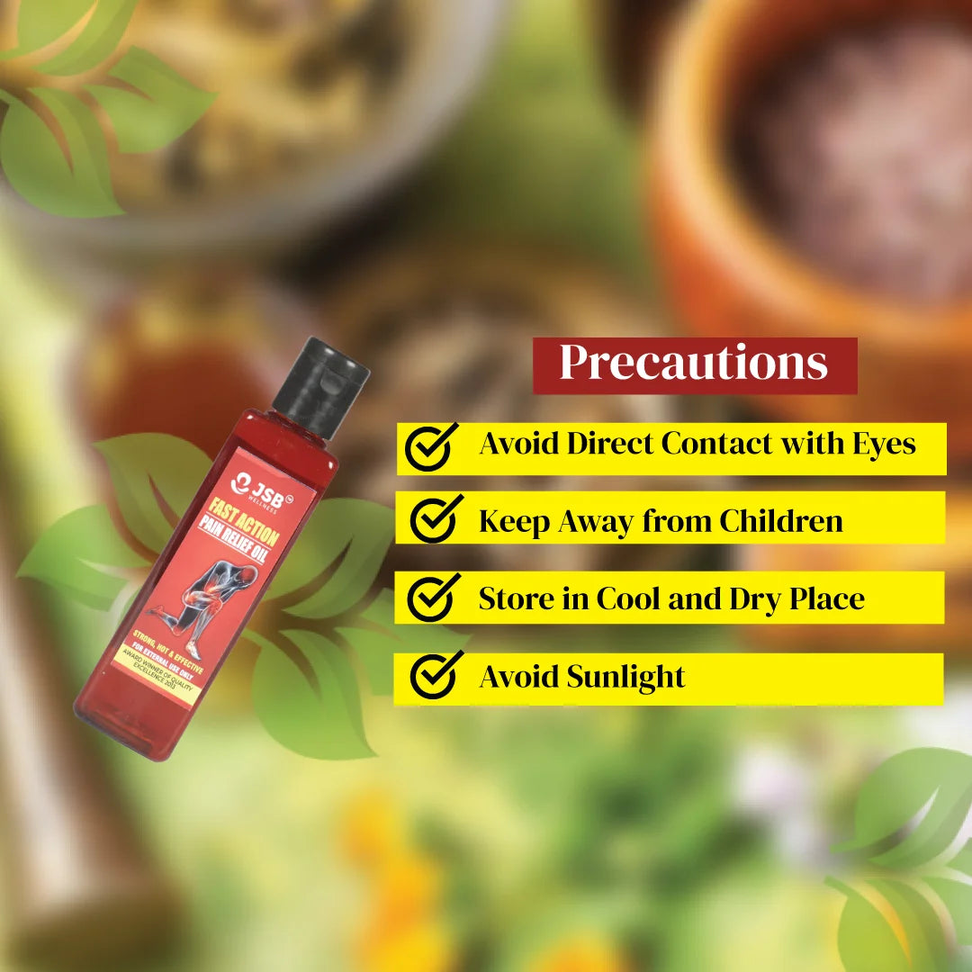 precautions Joint Pain Relief Oil Ayurvedic