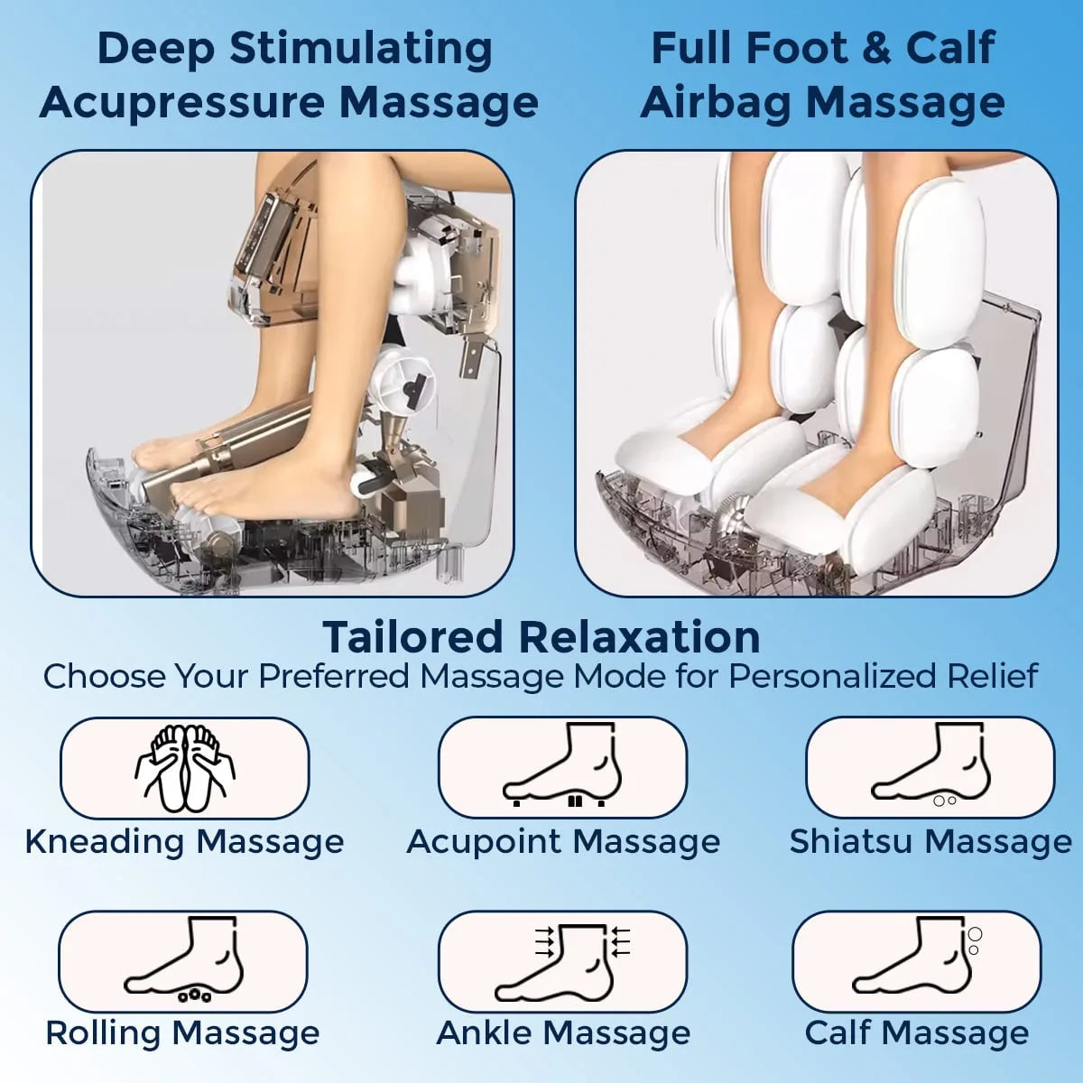 massager for leg with airbag massage, foot roller, heating, thigh & knee massage jsb hf60