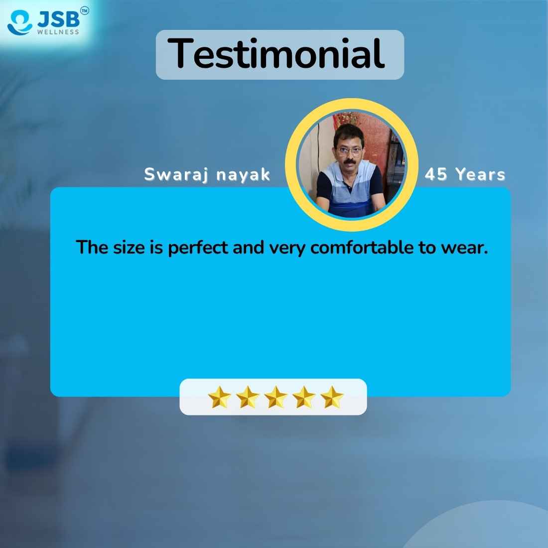 Testimonial for Lumbar Support Belt JSB BS55