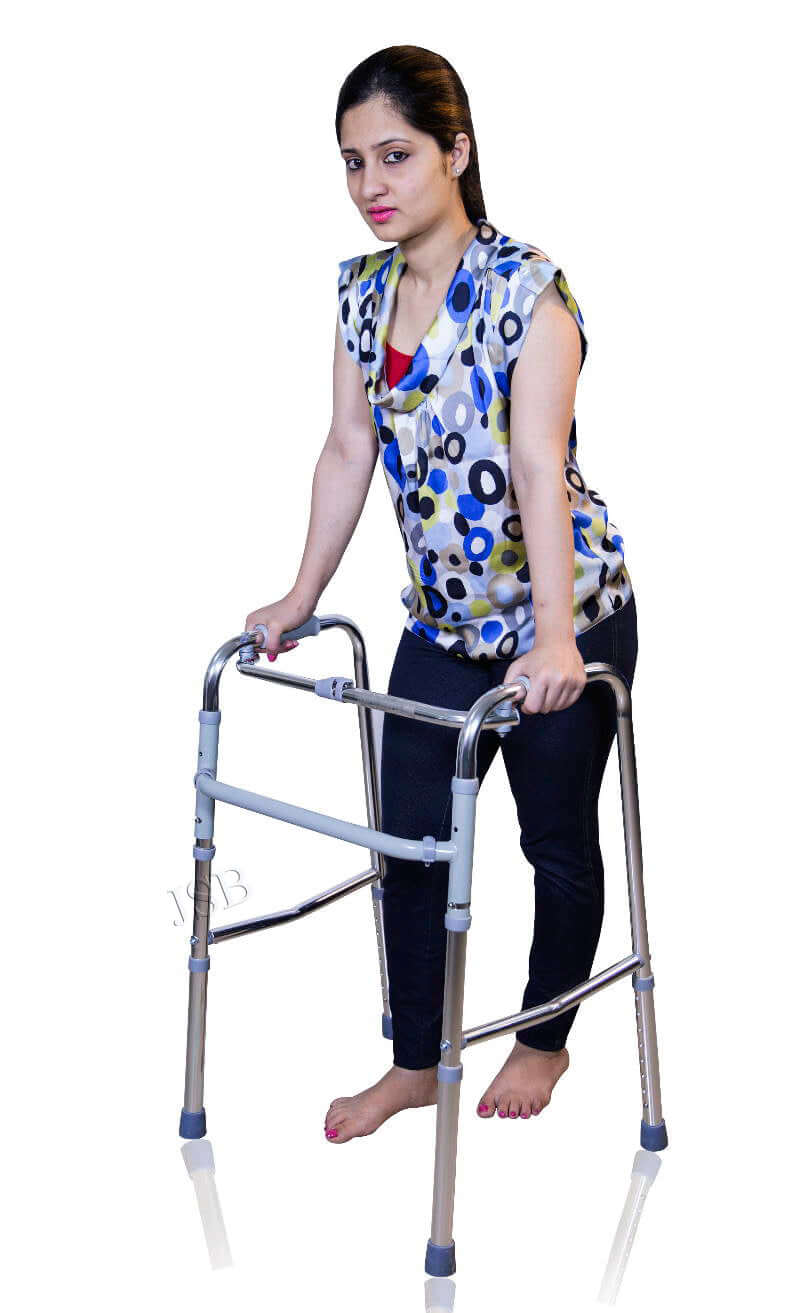patient folding walker heigh adjustable jsb w12