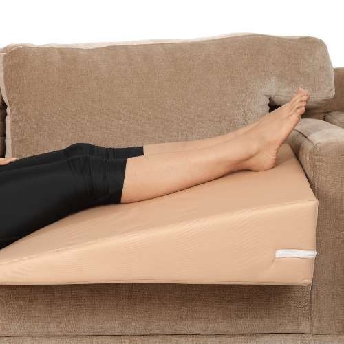 What is the best height for a leg wedge pillow?