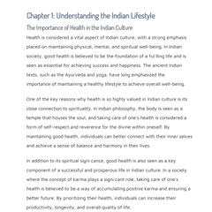 chapter 1 of Health Hacks For Indian Lifestyle