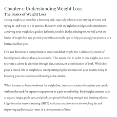 Fit at Home: Easy Workouts for Weight Loss  ( A 30 Page Ebook )