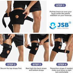 Knee Cap for Pain Relief Support Sleeve Stretchable for Sports Running Cycling Gym Workout (Single Knee) JSB BS61