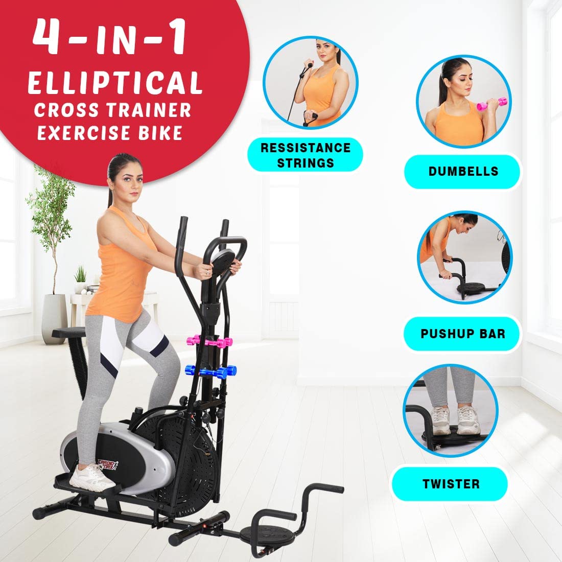 Elliptical Workout Cycling Or Cross Trainer For Weight Loss