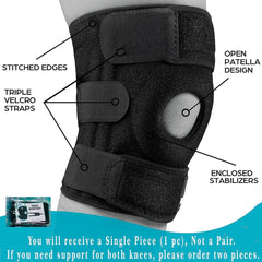 Knee Cap for Pain Relief Support Sleeve Stretchable for Sports Running Cycling Gym Workout (Single Knee) JSB BS61