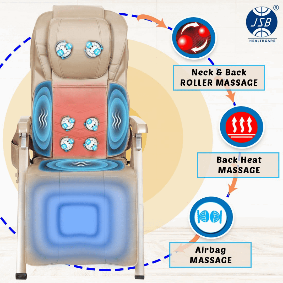 Recliner with back best sale massager