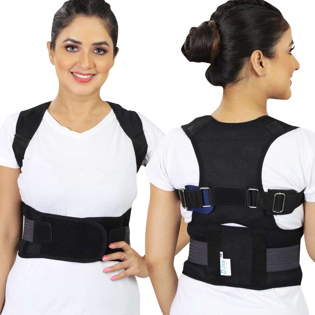 Adult Adjustable Head Neck Chest Brace Lumbar and Neck Support