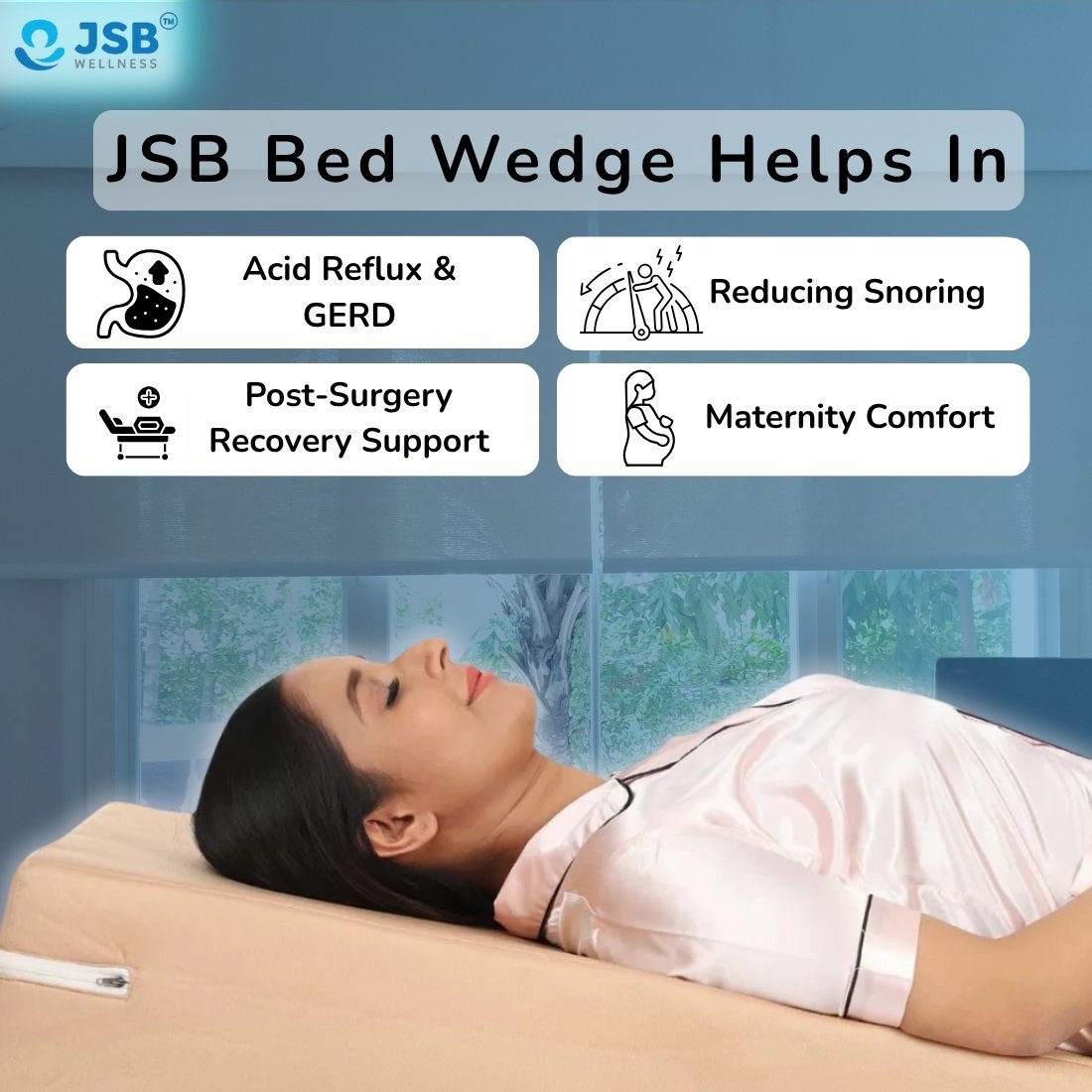 Bed Wedge Pillow For Acid Reflux GERD post surgery maternity