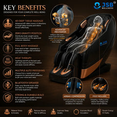 Benefits of 4D+ Massage Chair For Full Body AI Body Scan Robot Massage Hand