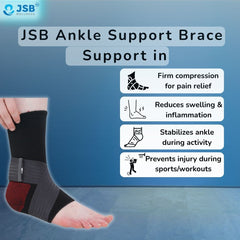 benefits of Ankle Support Brace for Sports Running Cycling Gym Workout JSB BS10