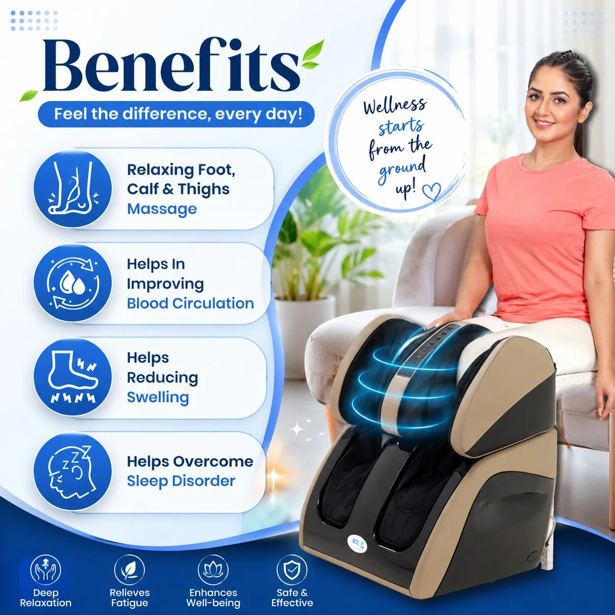 Benefits of Electric Foot Massager with Airbags